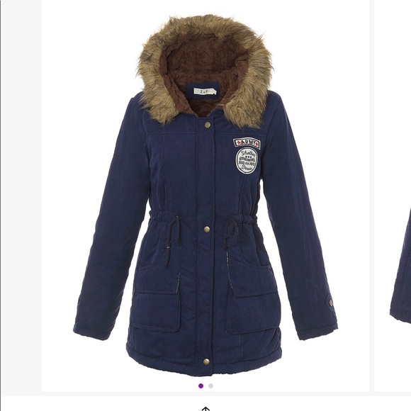 Navy Fleece-Lined Anorak - Picture 1 of 4